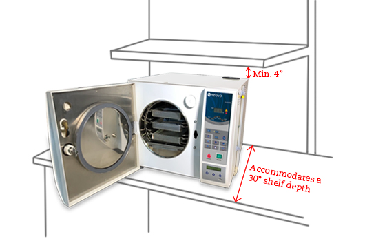 AG Neovo Healthcare LouieP Séries tabletop autoclave location requirement